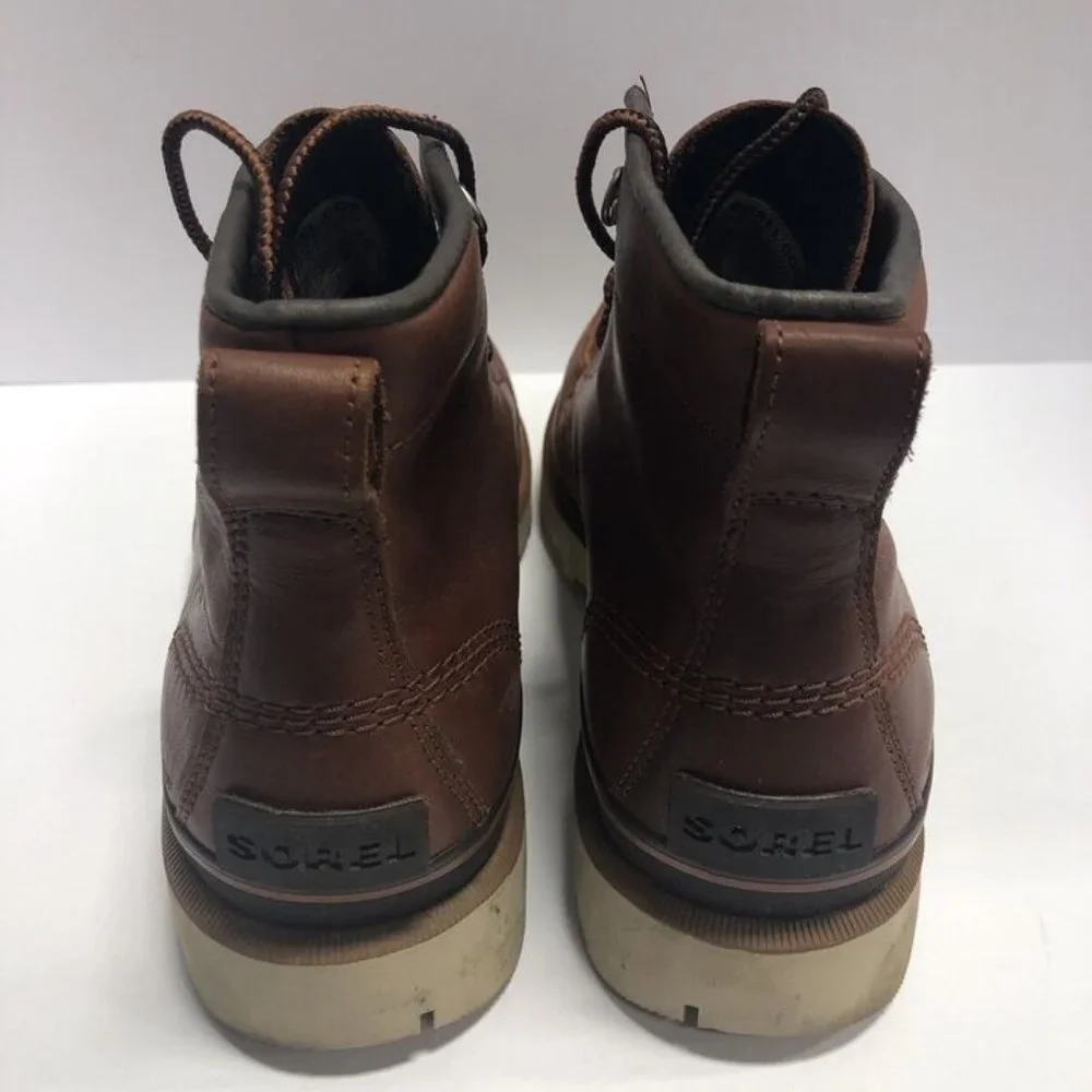 Sorel Men’s Caribou Moc Waterproof Brown Boots, Size 11.5M